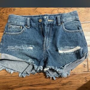 Denim Distressed Women Shorts